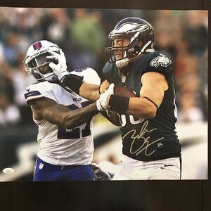 Zach Ertz Philadelphia Eagles Autograph Signed 16x20 Photo JSA